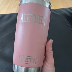 Pink Personalized Yeti Tumbler